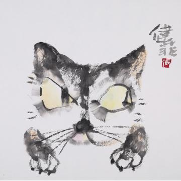 张健菲国画动物猫字画之家
