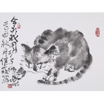 张健菲国画动物猫字画之家