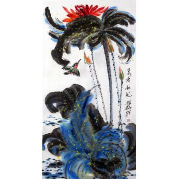 白世杰国画花鸟草塘秋风字画之家