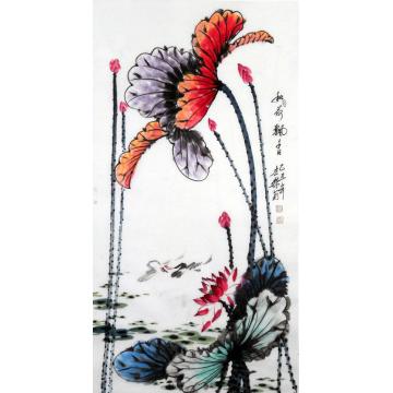 白世杰国画花鸟秋荷飘香字画之家