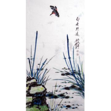 白世杰国画花鸟荷塘野逸字画之家