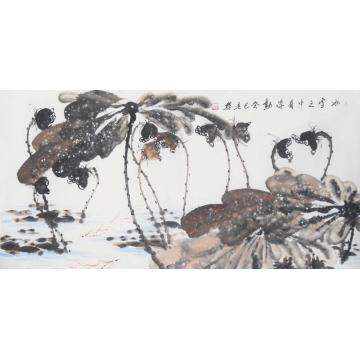 白世杰国画花鸟冰雪之中有浮动字画之家