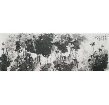 白世杰国画花鸟风动莲香字画之家