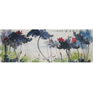 白世杰国画花鸟荷塘逸韵字画之家