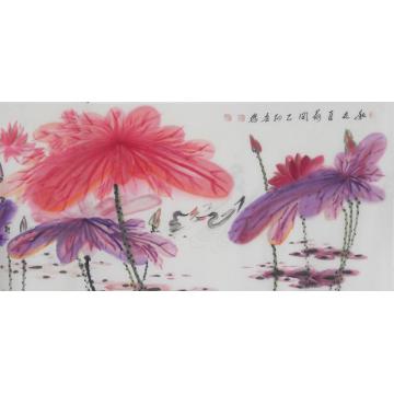 白世杰国画花鸟秋在百花间字画之家