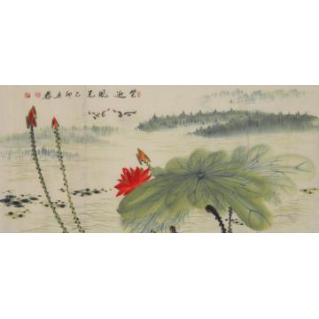 白世杰国画花鸟笑迎风光字画之家