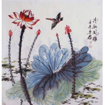 白世杰国画花鸟清秋风雅字画之家