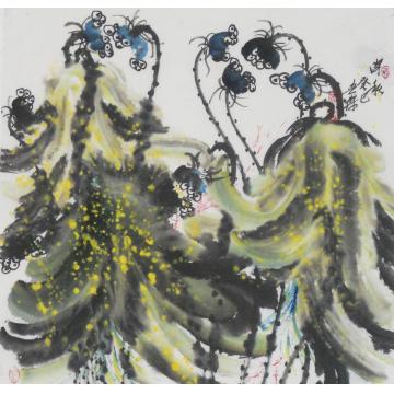 白世杰国画花鸟深秋字画之家