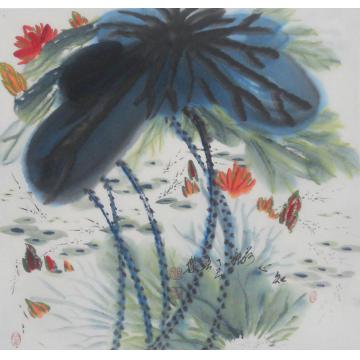 白世杰国画花鸟知心荷塘字画之家