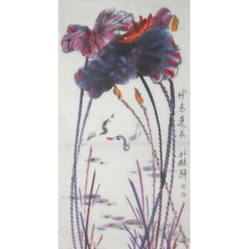 白世杰国画花鸟情意莲长字画之家