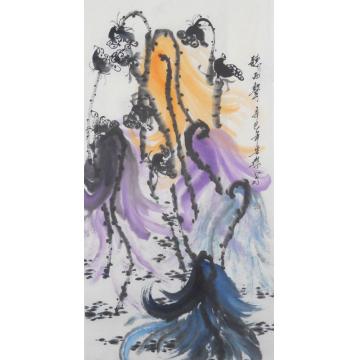 白世杰国画花鸟听雨声字画之家