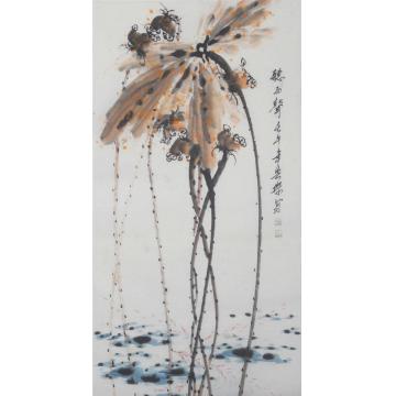 白世杰国画花鸟听雨声字画之家