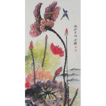 白世杰国画花鸟湘妃出水字画之家