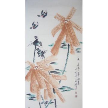 白世杰国画花鸟一花一世界一叶一水来字画之家