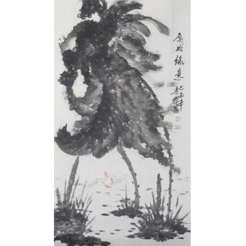 白世杰国画花鸟原始缘意字画之家