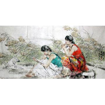 王国栋国画人物读秋字画之家