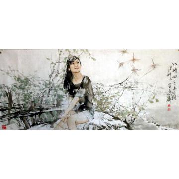 王国栋国画花鸟红蜻蜓字画之家