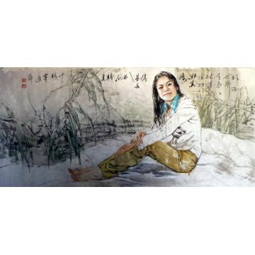 王国栋国画人物外面世界字画之家
