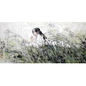 王国栋国画人物依绿图字画之家