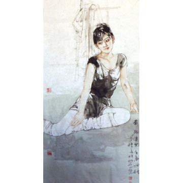 王国栋国画人物舞蹈健儿字画之家