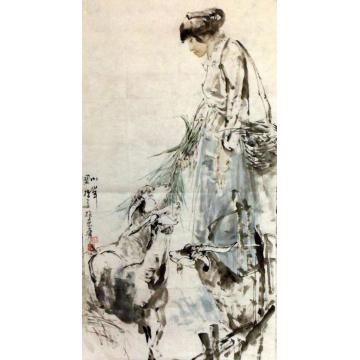 王国栋国画人物小羊字画之家