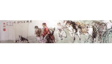 王国栋国画人物暮归图字画之家
