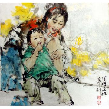 王国栋国画人物无题字画之家
