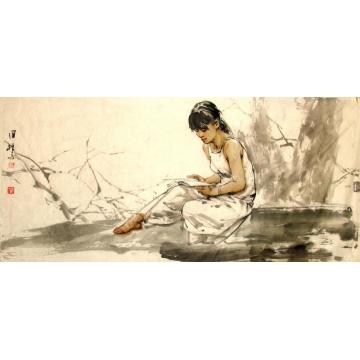 王国栋国画人物无题字画之家
