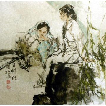 王国栋国画人物无题字画之家