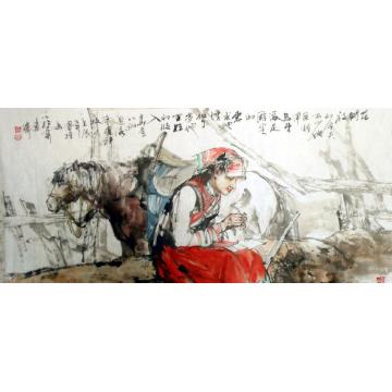 王国栋国画人物无题字画之家