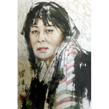 王国栋国画人物无题字画之家