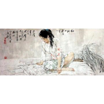 王国栋国画人物无题字画之家