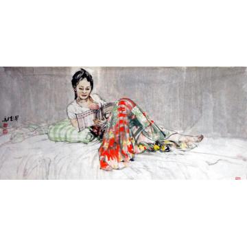 王国栋国画人物无题字画之家
