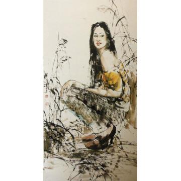王国栋国画人物无题字画之家
