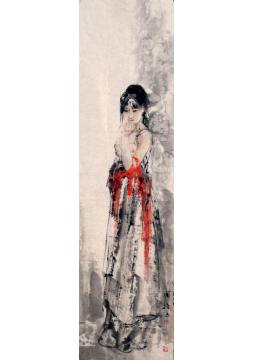 王国栋国画人物无题字画之家