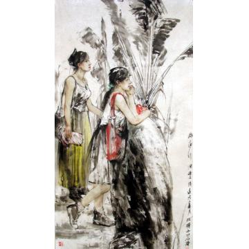 王国栋国画人物无题字画之家