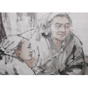 王国栋国画人物无题字画之家
