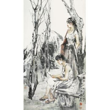 王国栋国画人物无题字画之家