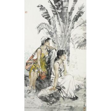 王国栋国画人物无题字画之家