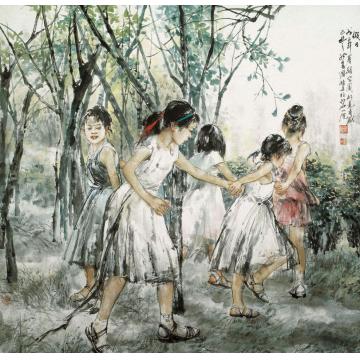 王国栋国画人物假日字画之家