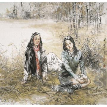 王国栋国画人物秋雨字画之家
