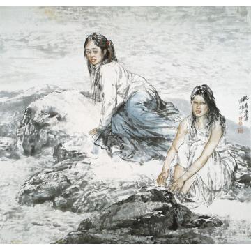 王国栋国画人物听涛字画之家