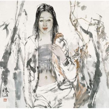王国栋国画人物无题字画之家