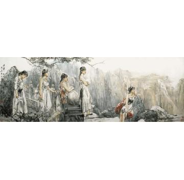 王国栋国画人物芳菲字画之家