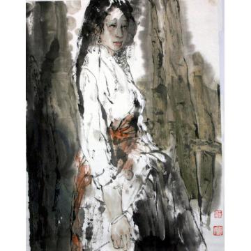 王国栋国画人物无题字画之家