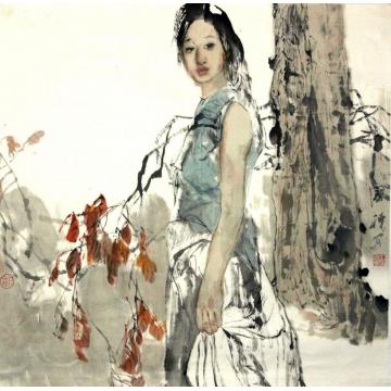 王国栋国画人物无题字画之家