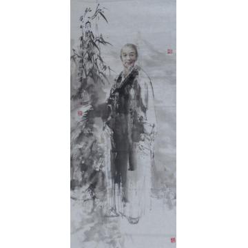 王国栋国画人物弘一大师造像字画之家