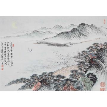 沈明权国画山水张继诗意字画之家