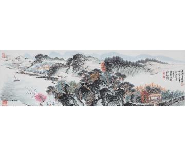 沈明权国画山水朱熹诗意字画之家