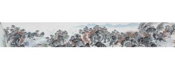 沈明权国画山水富春隐逸图字画之家
